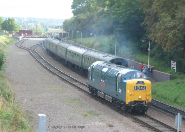 Deltic 55019 at Leicester North