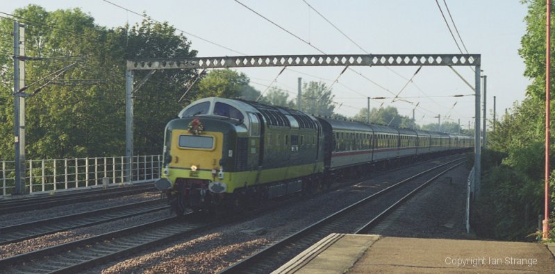 D9000 passes Huntingdon, 1997.